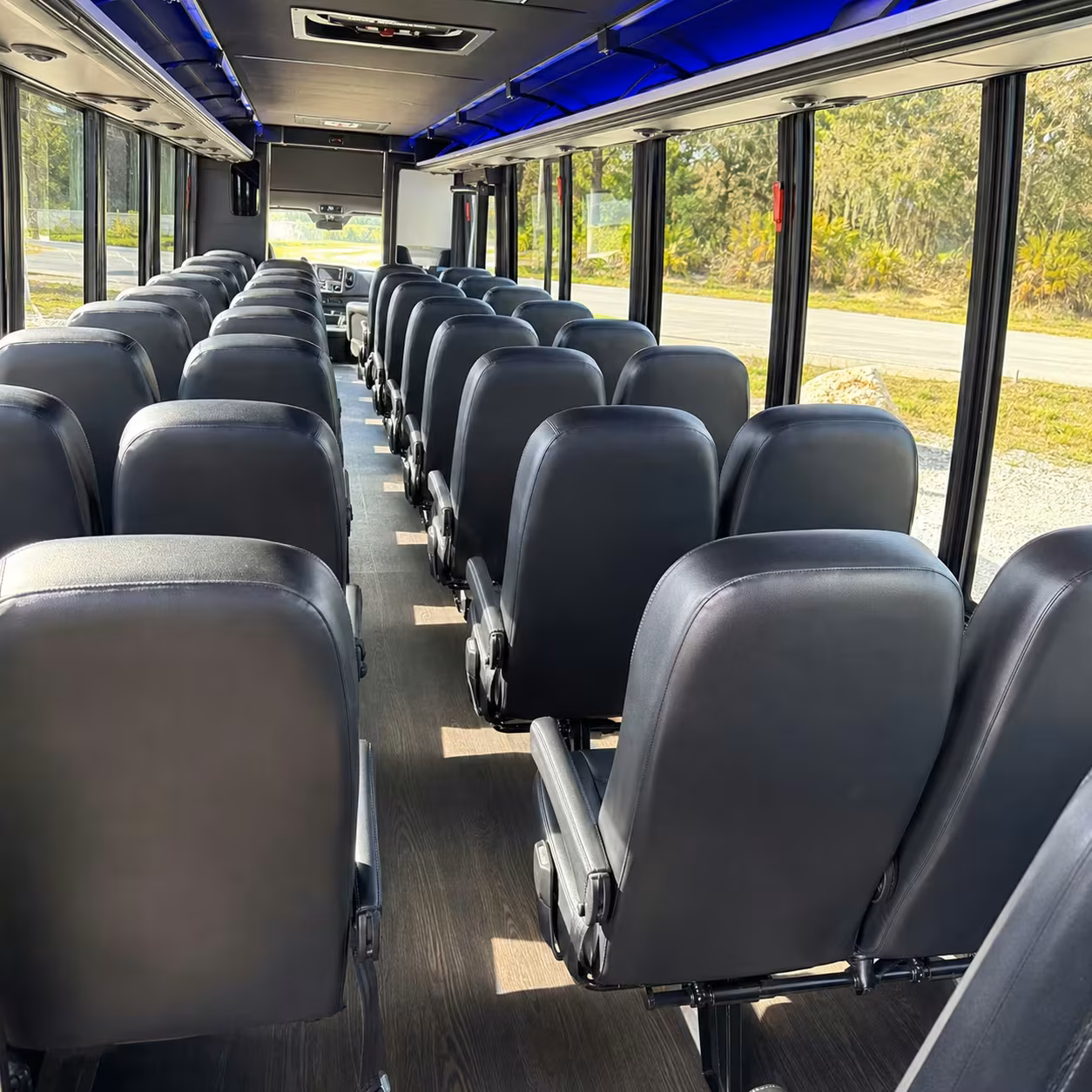 30 passenger minibus interior