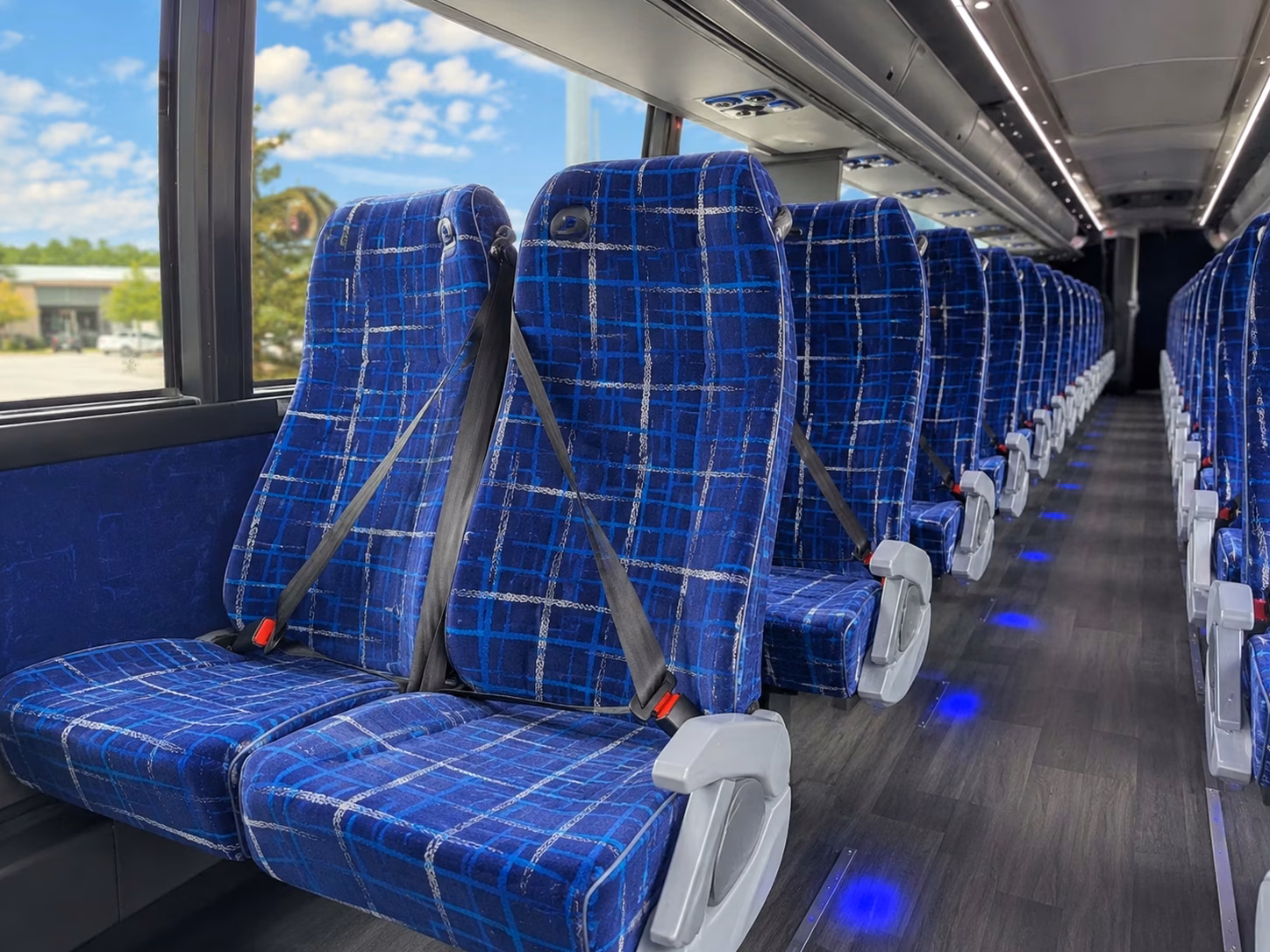 pasadena charter bus interior