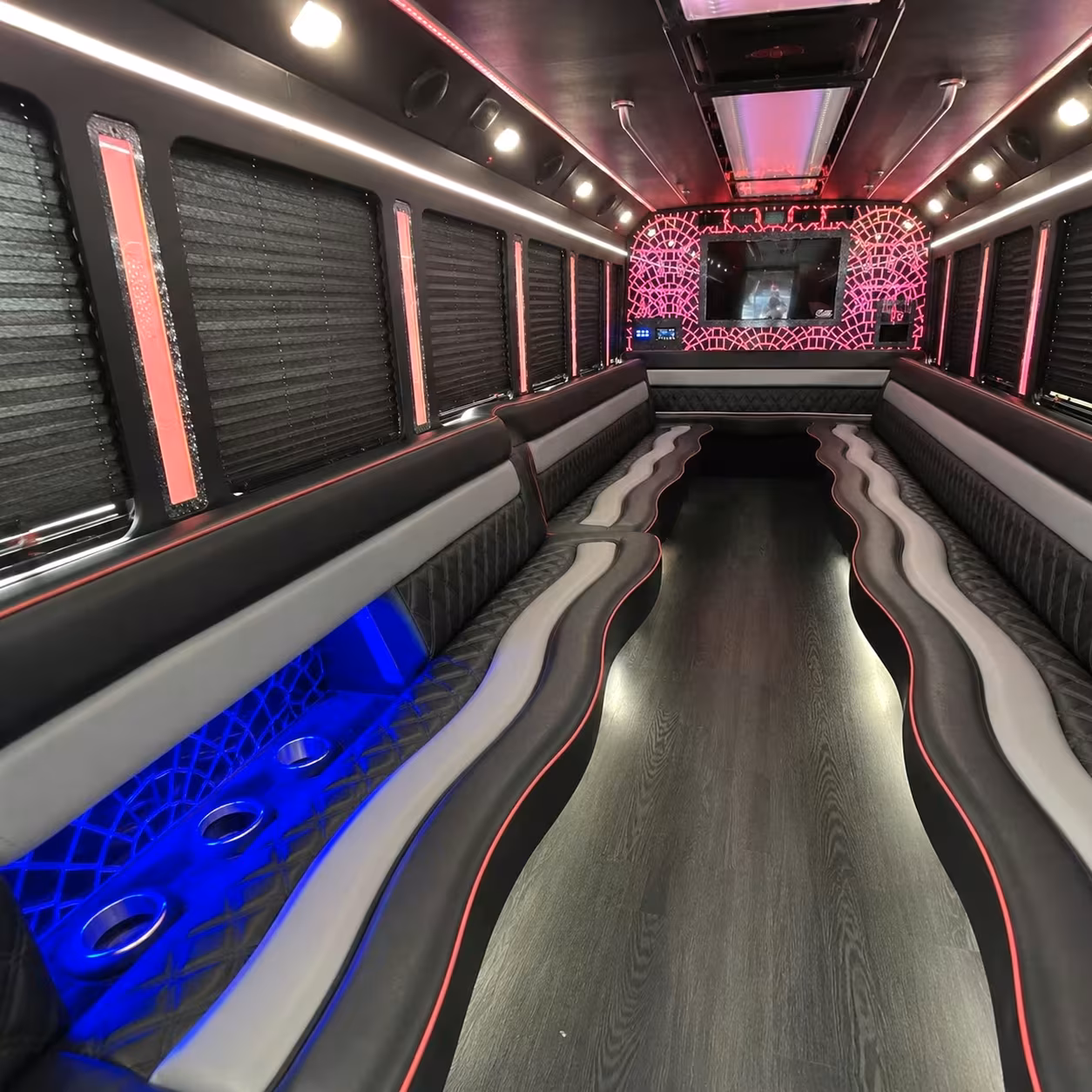 prom night party bus transportation in pasadena