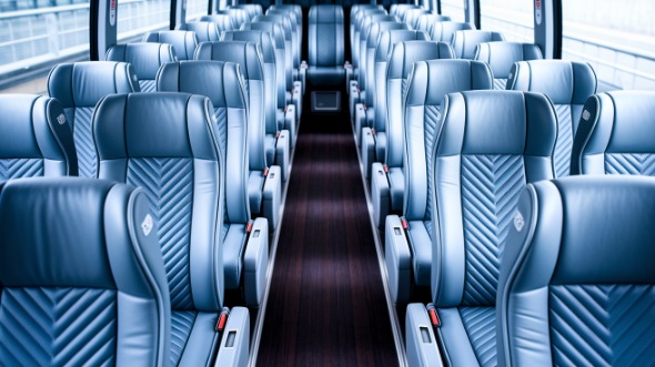 54 passenger charter bus interior