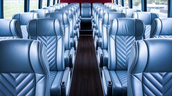 55 passenger charter bus interior