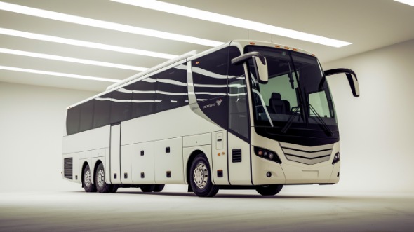 56 passenger charter bus exterior