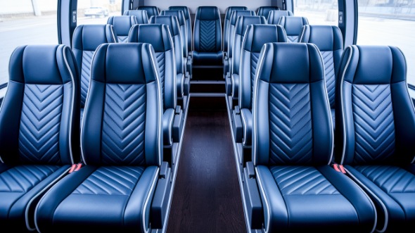 pasadena 25 passenger minibus inside