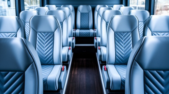 pasadena 28 passenger minibus inside