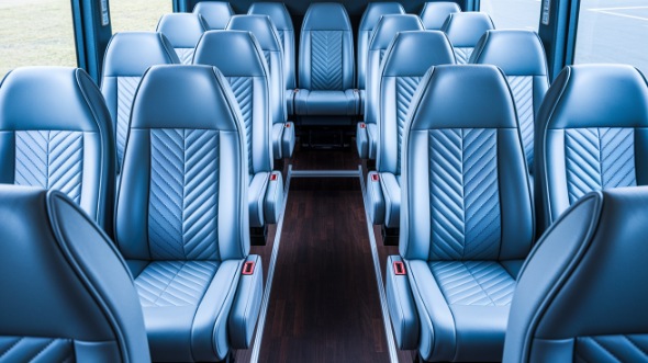 pasadena 28 passenger minibus interior