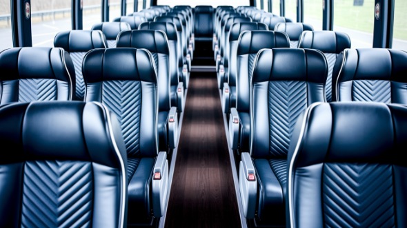 pasadena 50 passenger charter bus inside