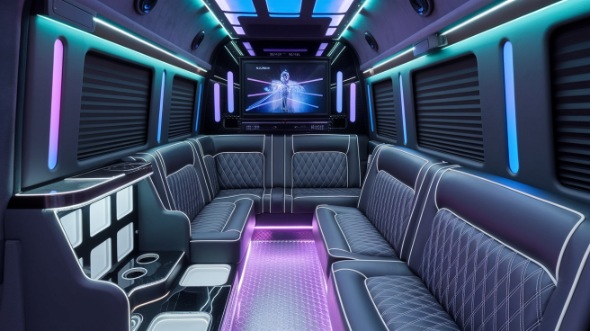 pasadena party bus rental inside