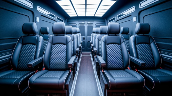 sprinter van with driver interior